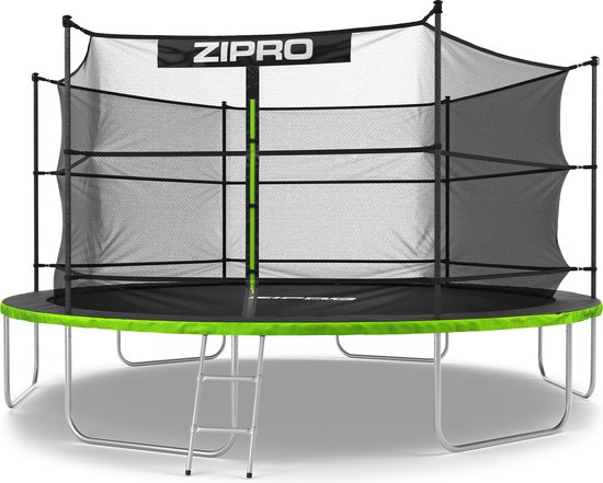 ZIPRO Jump Pro IN - Trampoline met veiligheidsnet - Ø435cm 14FT - Voor kinderen en volwassenen - Inclusief Ladder - max. 150 kg - Grote
