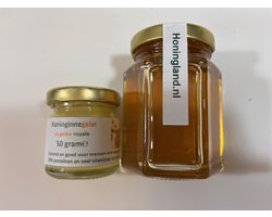 Honingland Koninginnegelei - Royal Jelly voor vitaliteit en weerstand - 50 gram + gratis potje Bloemenhoning 140 gram
