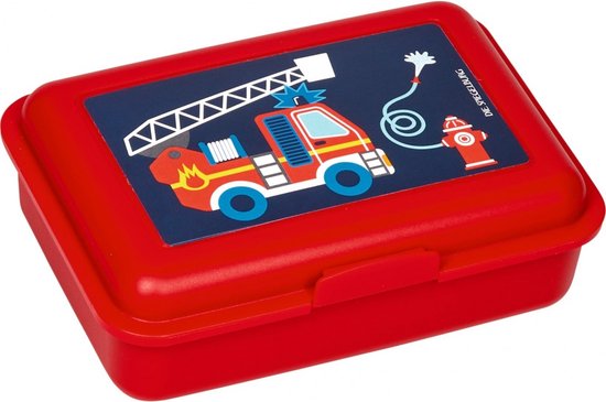 HEEL KLEIN Brandweer kinder peuter rugzakje, lunchboxje en grote RVS drinkfles - Die Spiegelburg