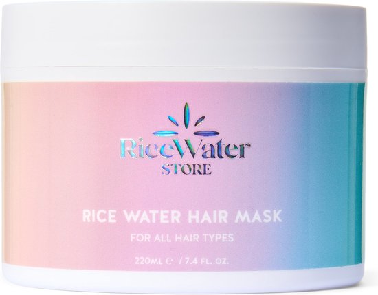 Rice Water Hair Mask 220 ml – Rijstwater Haarmasker voor Haargroei & bij Haaruitval – Voor Droog & Beschadigd Haar – Intensief Voedend – Anti Haarbreuk – Glans & Volume