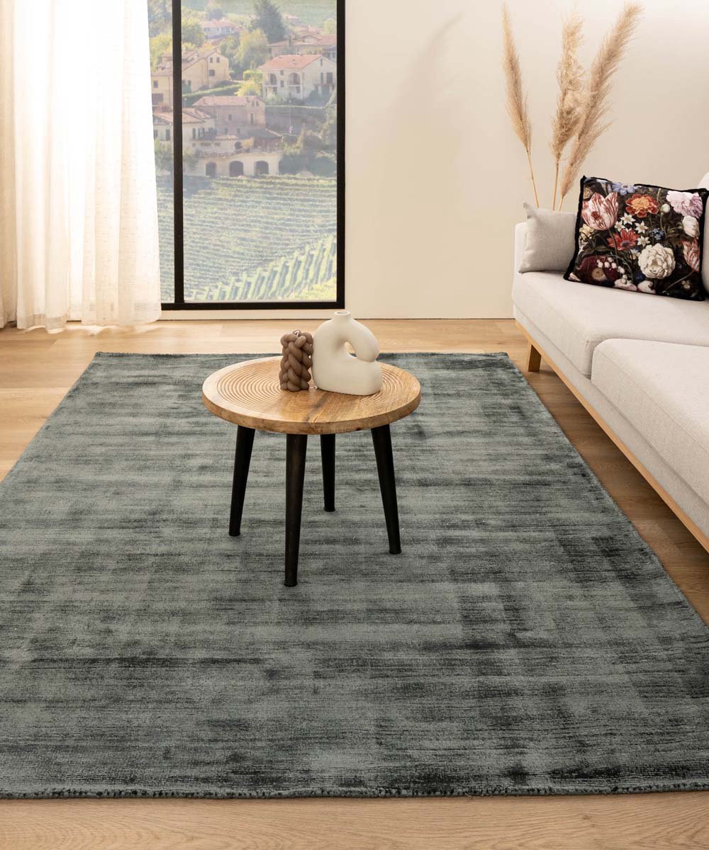 Viscose vloerkleed - Glamour blauw 300x400