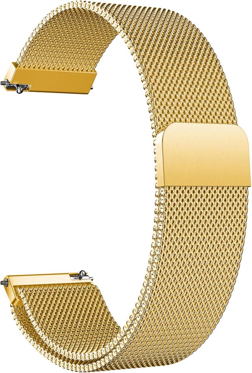 KELERINO. Milanees bandje geschikt voor Samsung Galaxy Watch Active - Goud