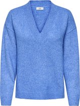 Jacqueline de Yong Trui Jdysilja L/s V-neck Boxy Pullover K 15361185 Provence/melange Dames Maat - M