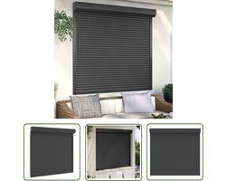 vidaXL Aluminium Rolluik - Rolluik - Rolluik 160x150 cm aluminium antracietkleurig - Antraciet Rolluik - Buitendecoratie - Ramendecoratie