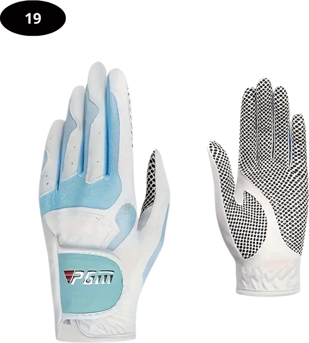 Bovista Golfhandschoenen 2 Stuks - Golf Accessoires - Handschoen AntiSlip - Dames - Blauw - Maat M
