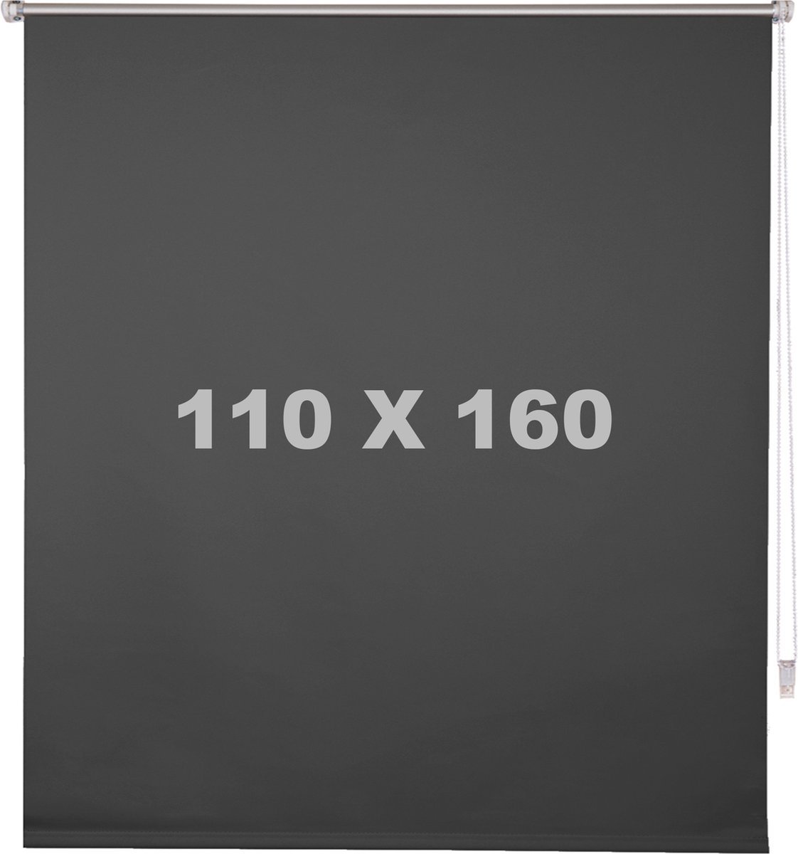 Bolt Edge Rolgordijn - Antraciet - Verduisterend - 110x160cm - Luxaflex stijl