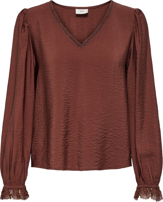 JDY - JDYCAMILLE L/S LACE V-NECK TOP WVN - Dames - Blouses
