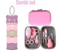 Complete Babyverzorgingsset - Melktoren - 9 Delige Baby verzorgingsset - melkpoeder toren