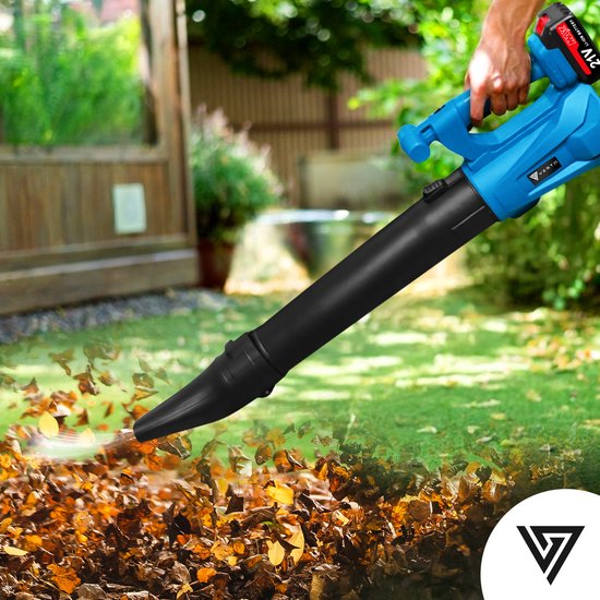 Vesto® Bladblazer op Accu - Compacte en Draadloze Bladblazer voor Tuin en Oprit - Lichtgewicht en Krachtig - Geschikt voor Bladeren en Tuinafval - Inclusief Oplader — afbeelding 2