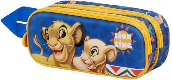 Foto: Karactermania disney de leeuwenkoning the lion king simba en nala 3d pennenzak potloden etui met dubbele rits pennenetui