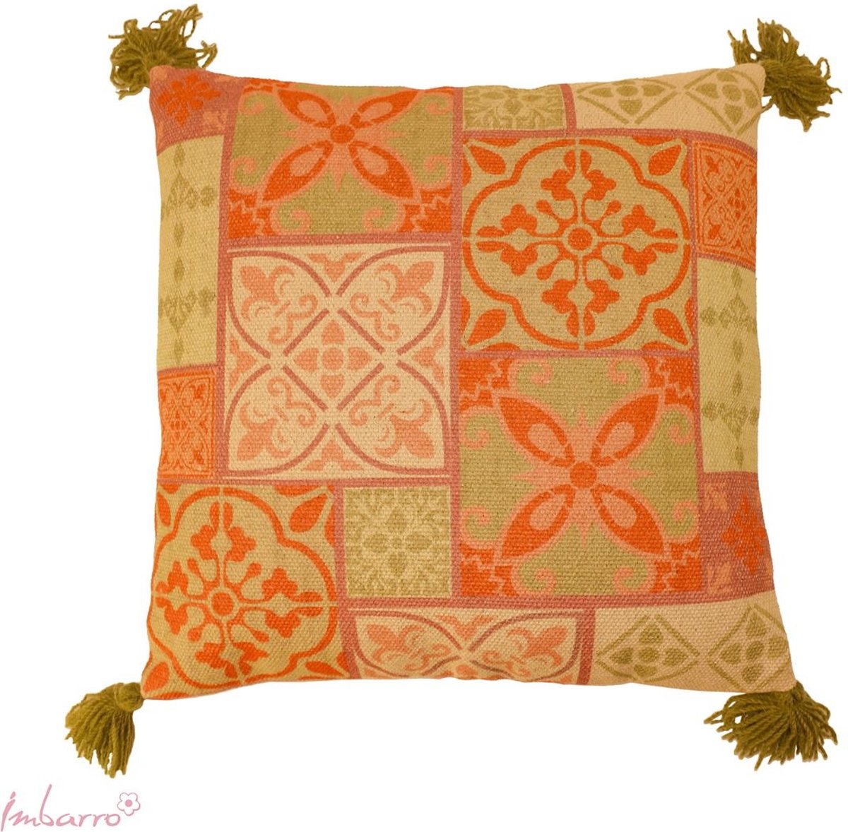 Imbarro - Kussen - Sierkussen - Nubia - Fancy Vintage - Katoen - 50x50cm