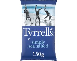 Tyrrells Simply Sea Salted - Chips - 8x150 gram