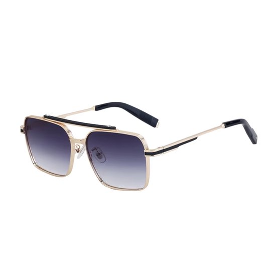 Heren Zonnebril - Goud - Gepolariseerde - Metaal Frame - Zonnebril voor Mannen en Vrouwen - Lichtgewicht en Comfortabel Design - Perfect voor Rijden, Sporten en Vrije Tijd - Zonnebrillen - Brillen van Merkloos — afbeelding 2