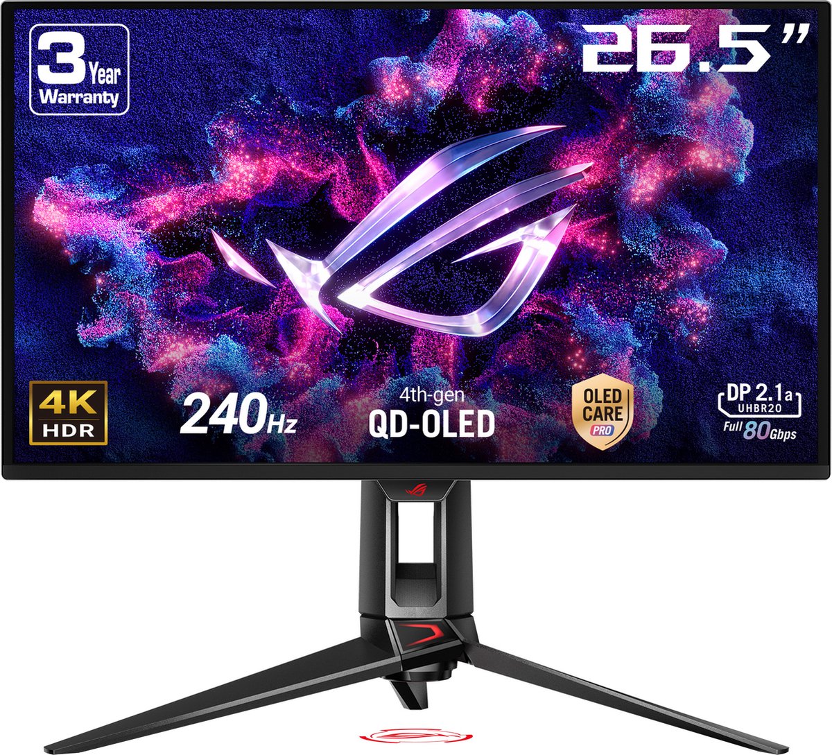 ASUS ROG Swift QD-OLED PG27UCDM 26.5'' 4K UHD gaming monitor