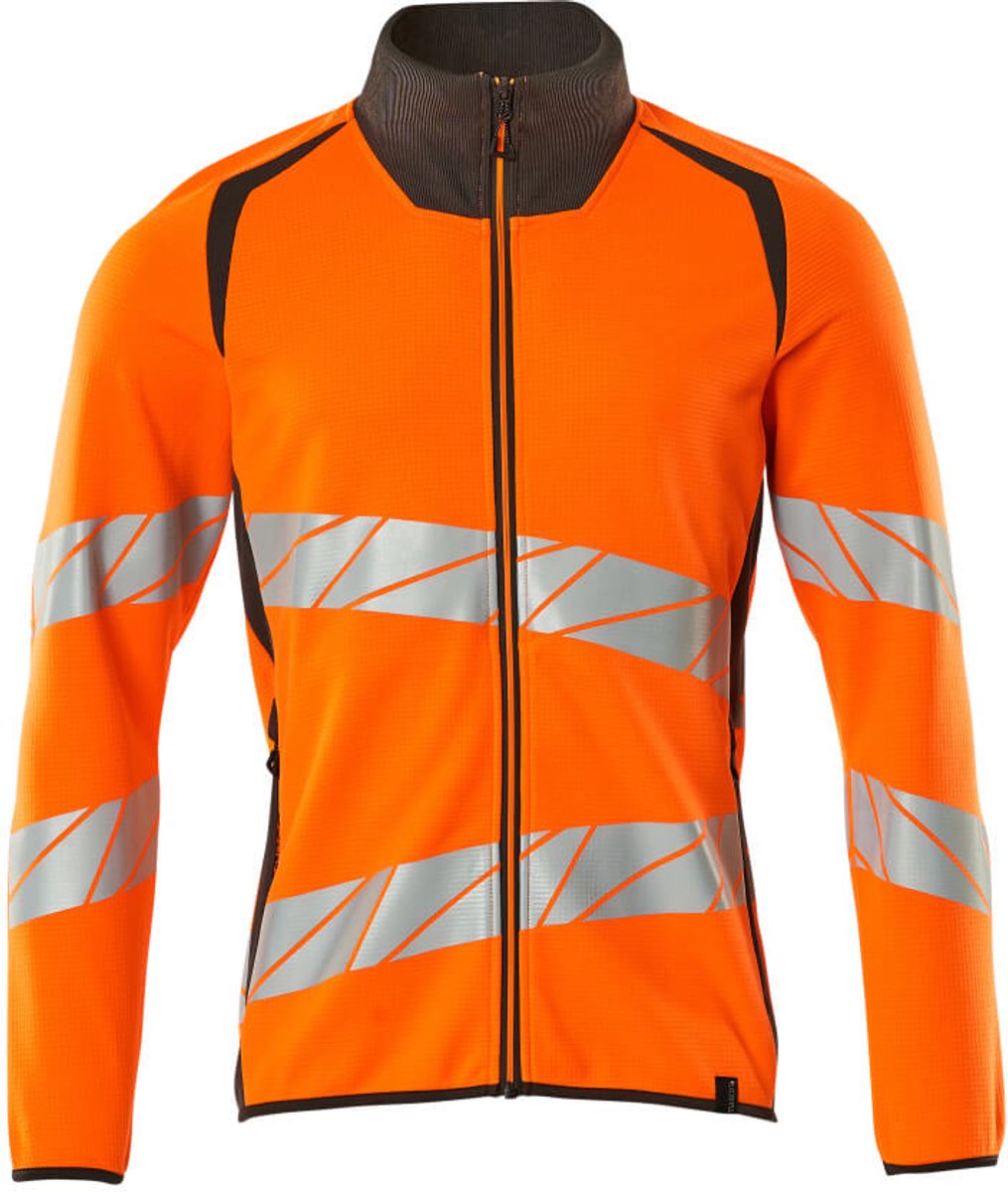 Mascot Accelerate Safe Sweatshirt met rits 19184-781 - hi-vis oranje/donkerantraciet - XL