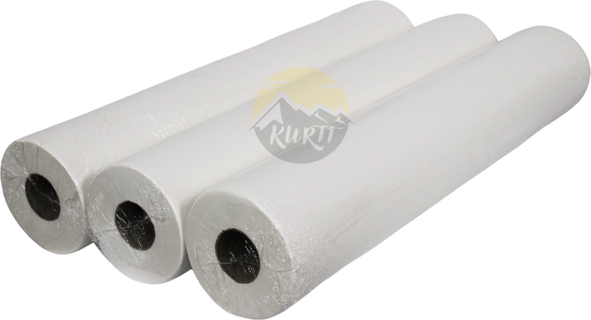 Onderzoektafelpapier Euro Products 45cm breed 2-laags 100m wit 138047 ds/6 2021