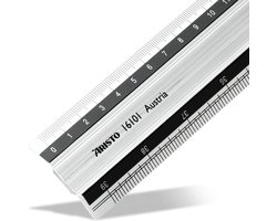 Aristo liniaal - lengte 100cm - mm/cm schaalverdeling - aluminium met rubber inleg - AR-16101