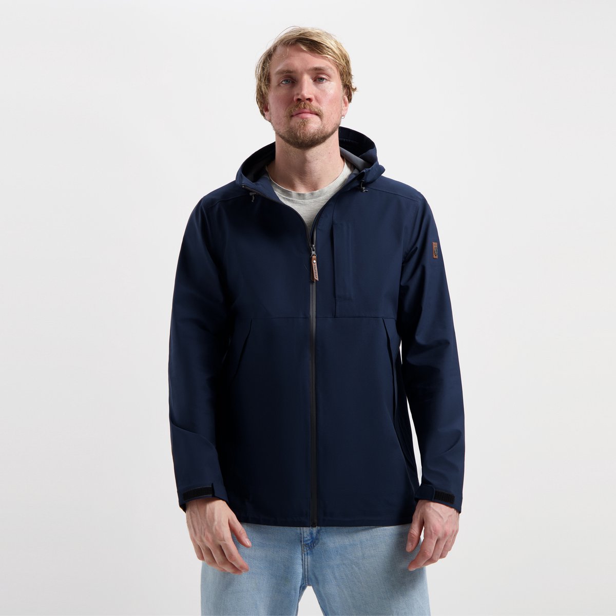 Travelin’ Jari Heren Hardshell Jas Waterdicht Blauw