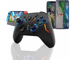 Meedeer Pro Controller Draadloos-RGB Verlichting- Nintendo Switch Controller Compatibel met Switch/Switch Lite/Switch OLED/IOS/Android/Windows,- Wireless Switch Pro Controller met LED-kleurlicht/Dual shock/Turbo/Motion Control