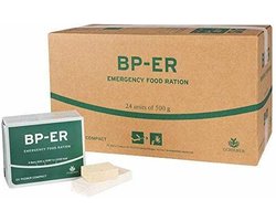 BP-ER Noodrantsoen 24x500 gram. 7 jaar houdbaar, voor 24 dagen rantsoen, van Seven oceans
