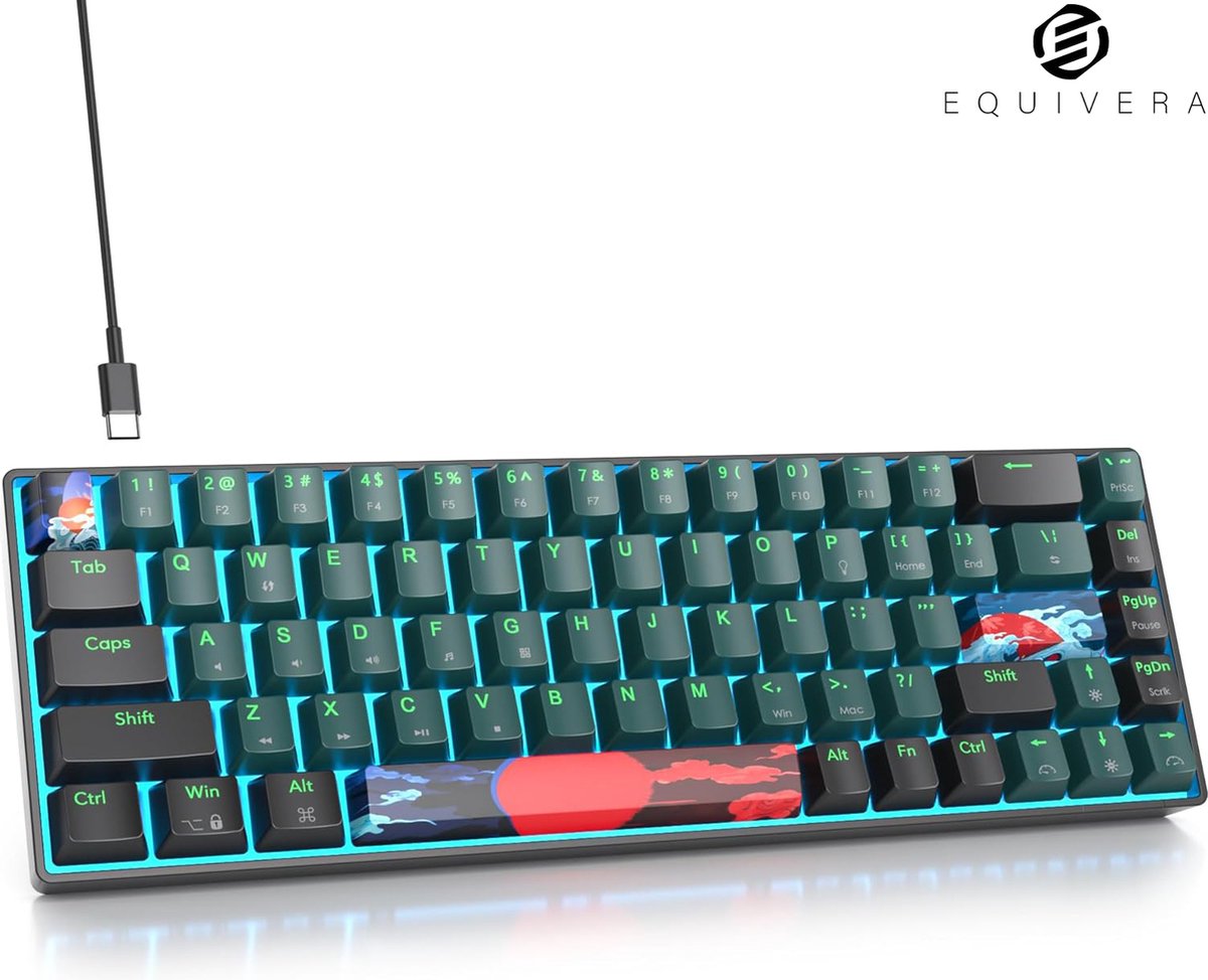 Equivera Mechanisch Toetsenbord - Gaming Toetsenbord - Mechanical Keyboard - Mechanische Toetsenbord