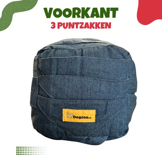 Xatory - Tapis à renifler pour chien - 100 % Katoen - 6 côtés - Jouets Chiens Intelligence - Puzzle pour chien - Travail cérébral - 25 x 25 x 25 cm