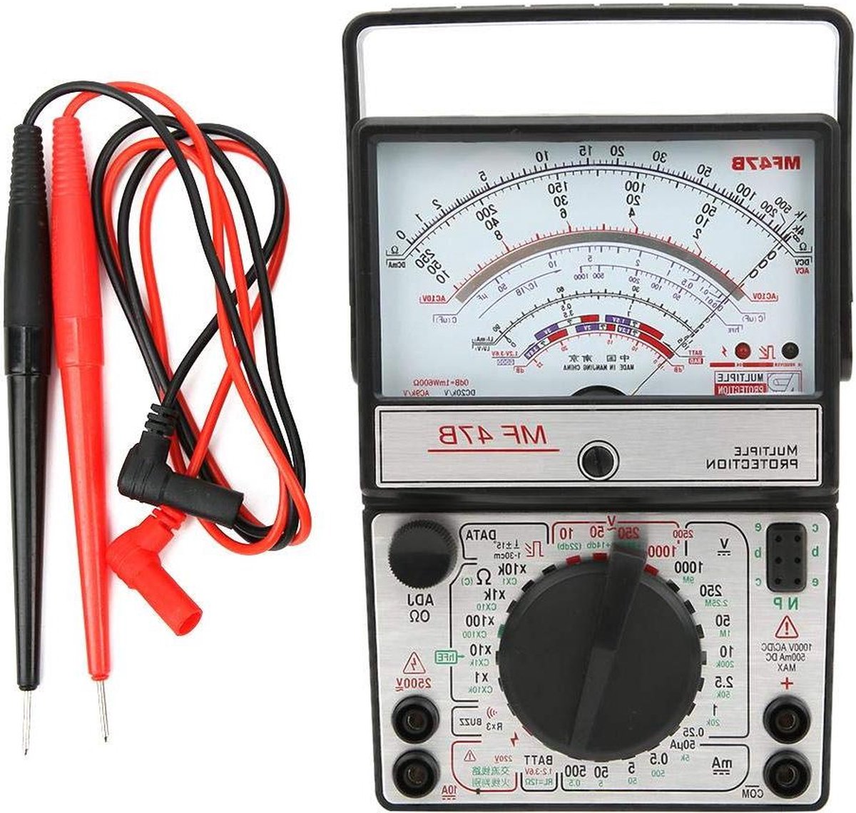Digitale Scherm Multimeter Spanningsstroomtester Testinstrumenten Weergeven MF47B-Elektrische Meter .