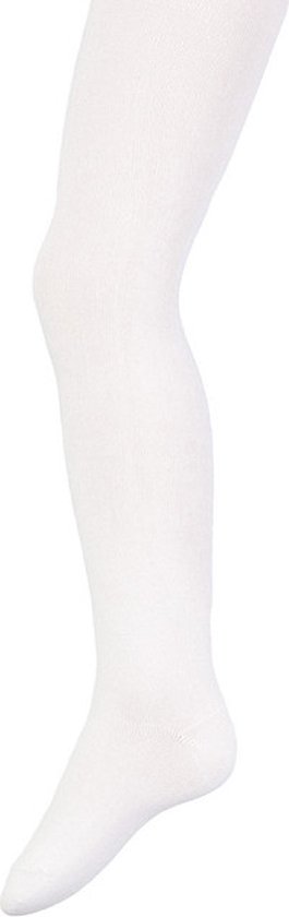 Een witte maillot aan op een onderlichaam.