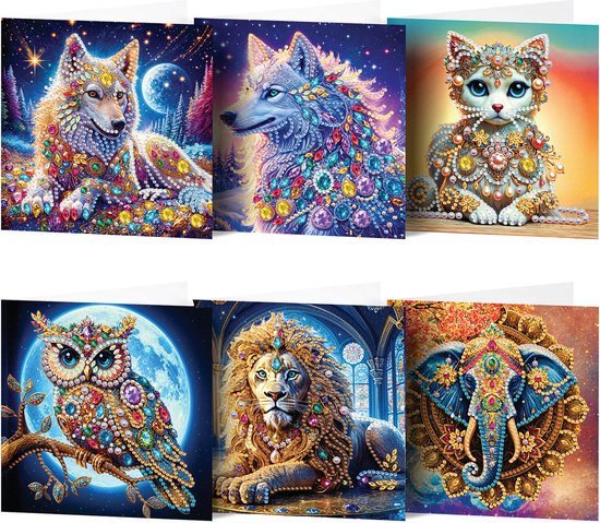 Big Five Dieren Diamond Painting kopen? - Happy Painting