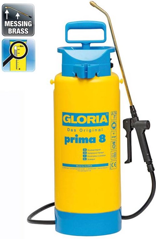 Gloria Haus und Garten 000099.0000 prima 8 Drukspuit 8 l van Merkloos	 — afbeelding 3