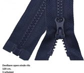 ByaHoGa 86 cm #8 ritssluitingen metaal deelbaar zwart