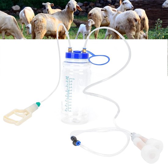 2L Handmatige Geitenmelkmachine - Draagbare Vacuümpomp Voor Geiten En Schapen