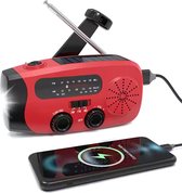 Bol.com NOVIFY Noodradio - Oplaadbare Radio met Powerbank en Zaklamp - AM/FM - USB-C Kabel - Opladen via Zon USB & Crank - Survi... aanbieding