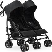 Bol.com Miles Duo Buggy - Tweeling Buggy - Lichtgewicht dubbele buggy - Zwart aanbieding