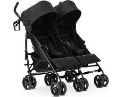 Miles Duo Buggy - Twin Buggy - Poussette double légère - Zwart