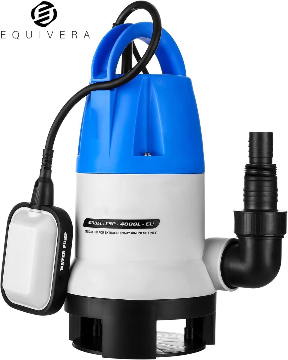 Equivera Dompelpomp - Dompelpomp Vuil Water - Vlakzuigpomp - Dompelpomp Vlakzuigpomp