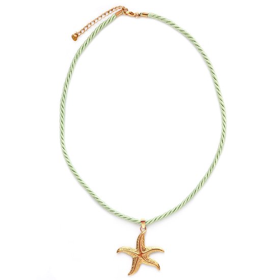 Collier statement avec étoile de mer verte