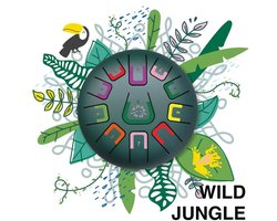 TAMBÚ Wild Jungle - Tamboerijn/drums/klankschaal van uitmuntende kwaliteit(mat junglegroen)