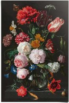 Jan Davidsz de Heem - Nature morte aux fleurs - Affiche 61 x 91,5 cm