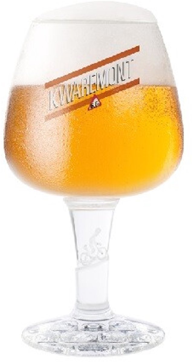 Kwaremont Bierglas - 33cl - Origineel glas van de brouwerij - Glas op voet - Nieuw
