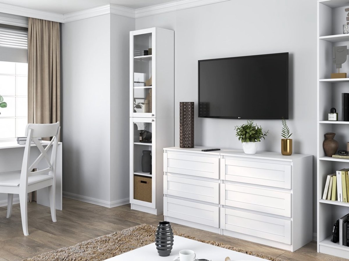 Vitrinekast PAFOS W40/2S WIT