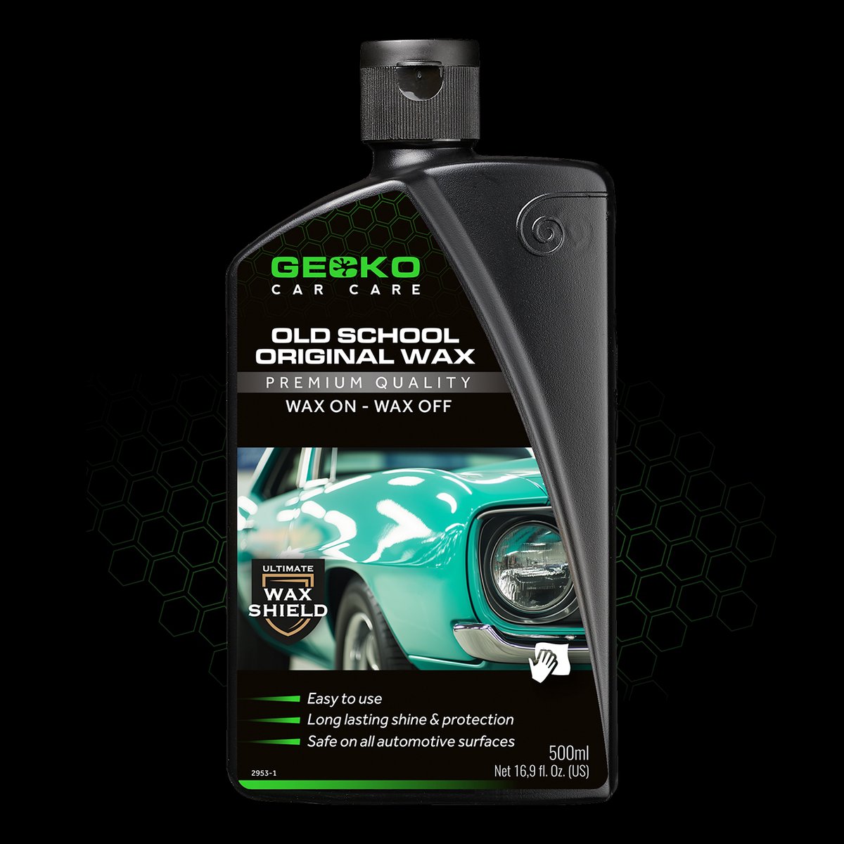 Gecko Car Care Old School Wax 500ml - carnauba lakbescherming - hoogglans
