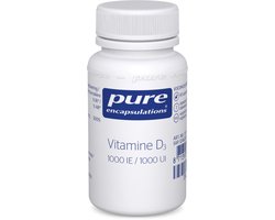 Pure Encapsulations - Vitamine D3 1000 IE - Essentieel voor het Immuunsysteem - 60 Capsules