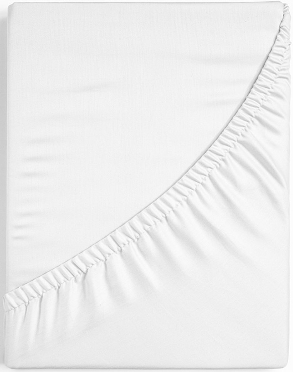 Dreamers Den Egyptisch Percale Katoen - Topper Hoeslaken - Wit - 200 x 220 cm - Dreamers Den