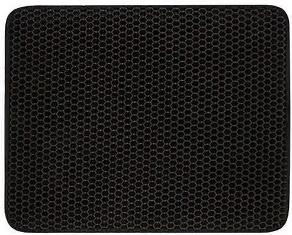 ElegaPet Kattenbak mat 30x30cm - Katten grit opvanger - Waterdicht met een dubbele laag - Cat litter mat - Kattenbak accessoires - Uitloopmat - schoonloopmat kattenbak - gritmat 30x30 cm van ElegaPet