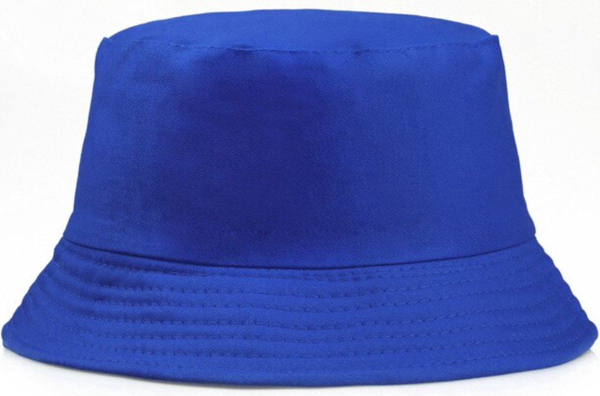 Scoby - Vissershoedje - Hoed - Bucket Hat - Zonbescherming - Festivalhoedje - One size - Blauw