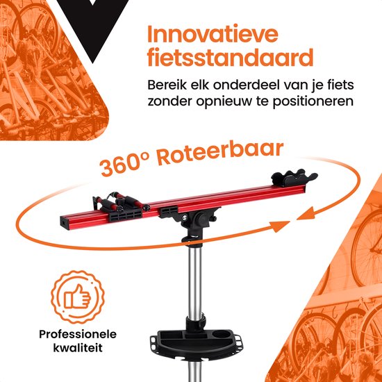 Fiets Montagestandaard Reparatiestandaard - Fietsstaander - Racefiets - Mountainbike - tot 35 KG - Professioneel van Fiets. — afbeelding 3