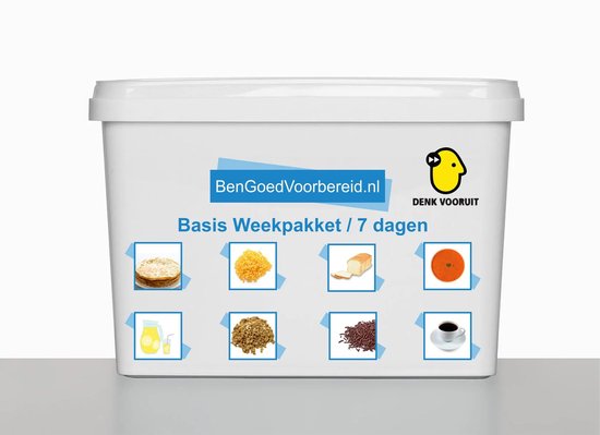 7 dagen noodrantsoen / compleet weekpakket 2800 Kcal / Dag. 30 jaar houdbaar