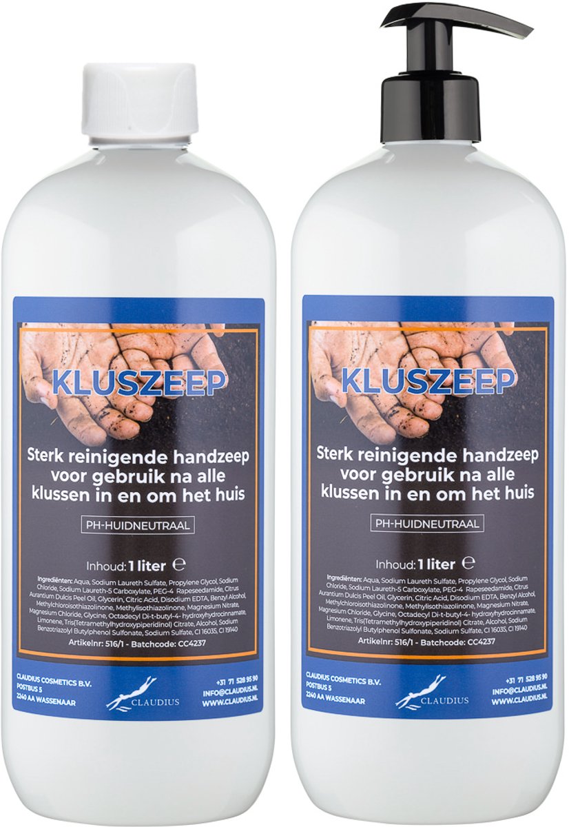 Claudius Kluszeep 1 liter - met gratis pomp - set van 2 stuks