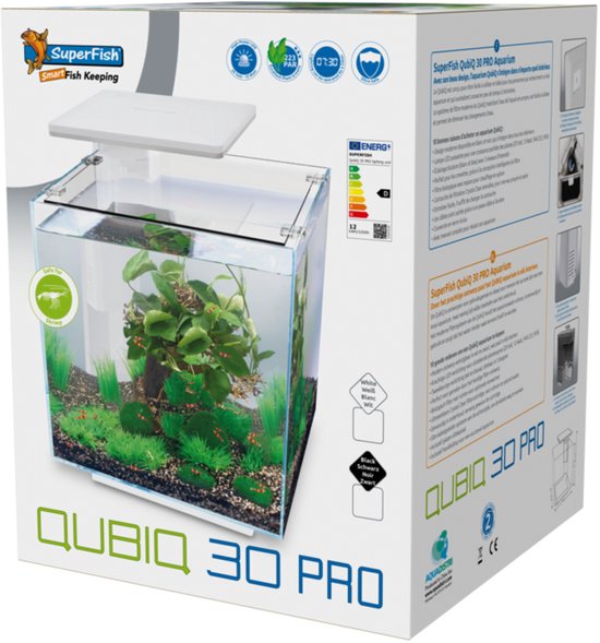 Superfish Qubiq 30 Pro Wit aquarium – 30L